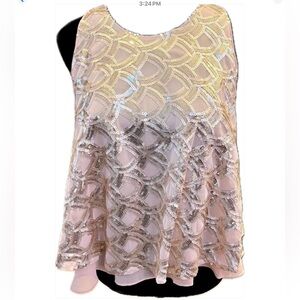 NWT Anthropologie Sequin Embellished Top